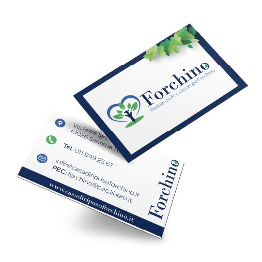 comunicazione visiva biglietto forchino