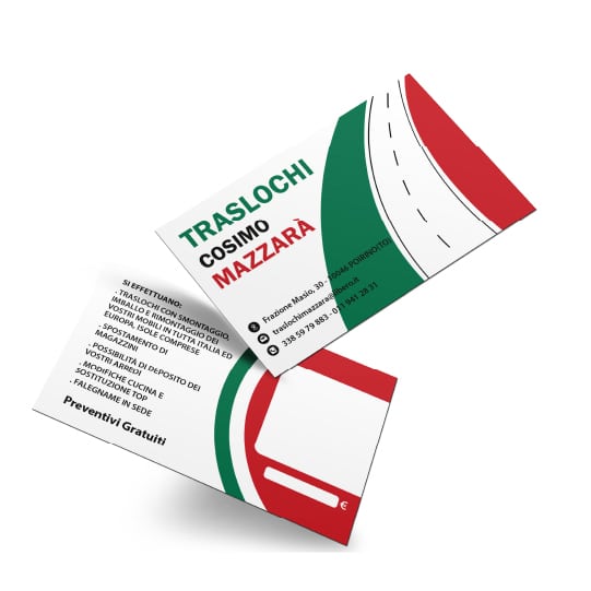 biglietto comunicazione visiva mazzarà