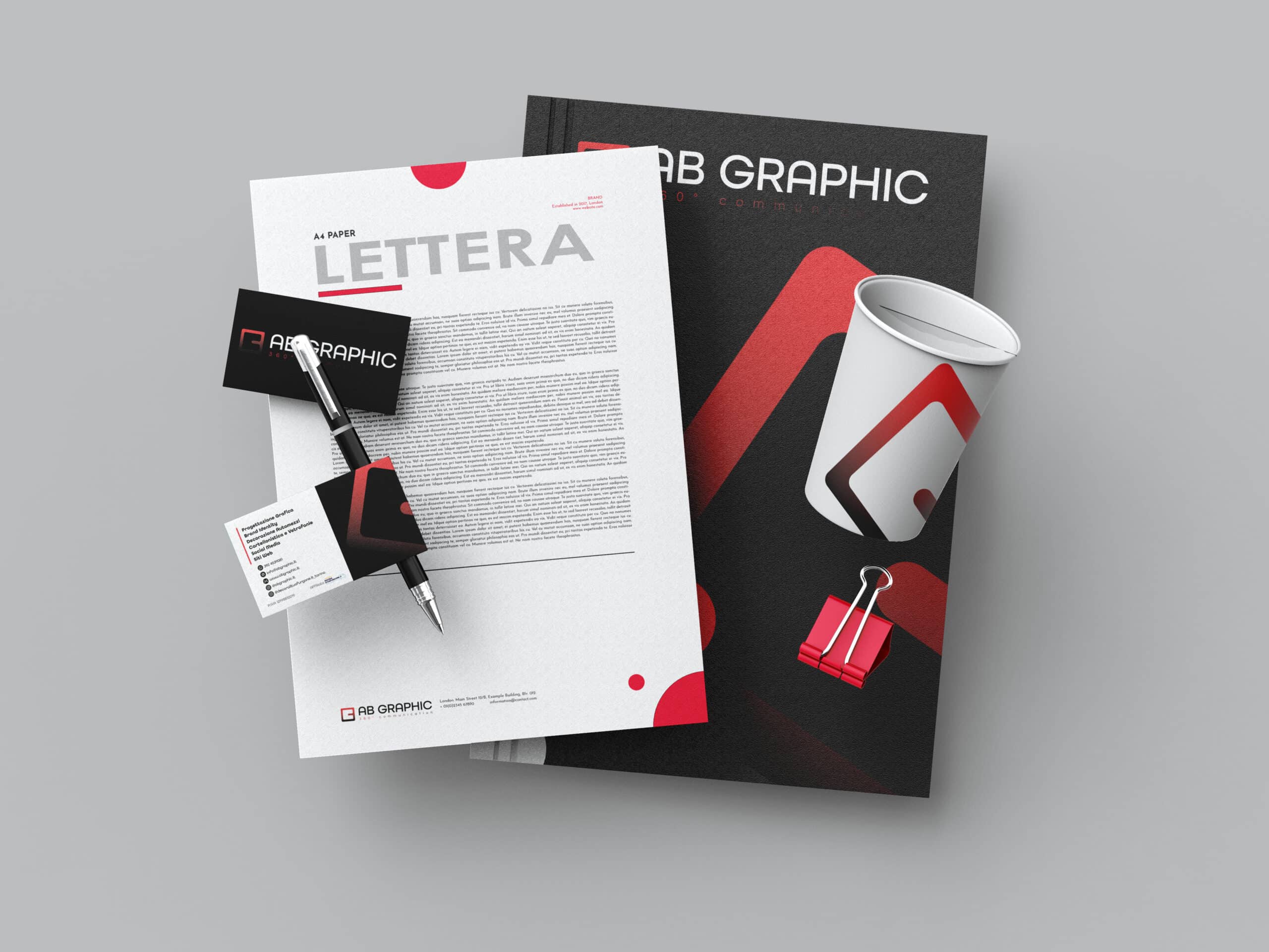 AB GRAPHIC brand identity